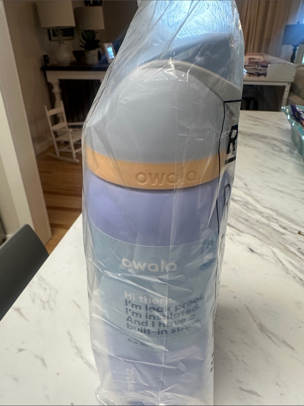 Owala Lavender Insulated Water Bottle with Built-In Straw - Picture 3 of 3